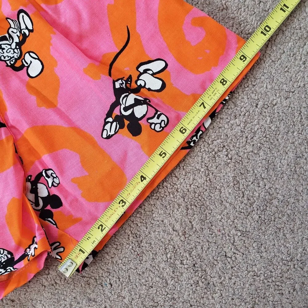 Rare Vintage 80s Mickey And Co Nwt Girls Shorts Elastic Waist Cotton Size S/4